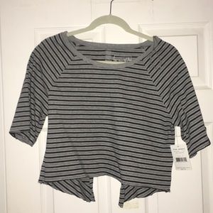 Free People "Take Me Back" striped shirt